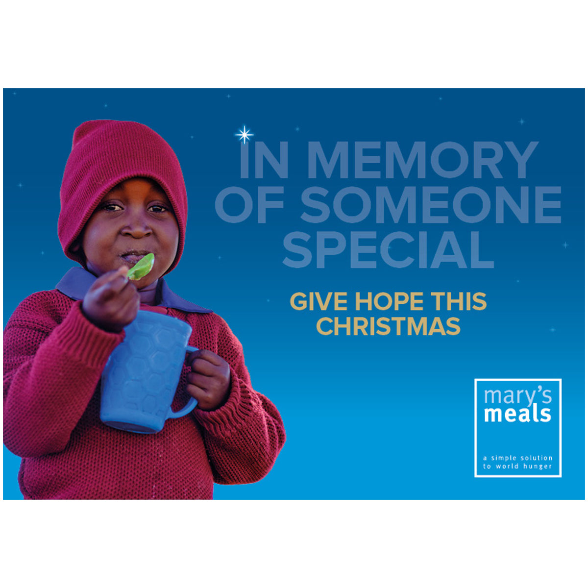 In memory of someone special digital gift – Mary's Meals