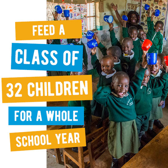 Feed a class of 32 children for a whole school year