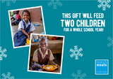 Feed two children for a year Christmas digital gift