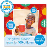 100 meals Christmas gift card