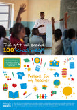 Present for my teacher - 100 school meals digital gift