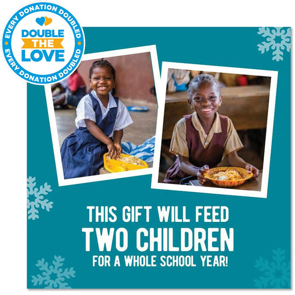 Feed two children for a year this Christmas