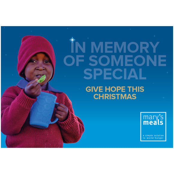 In memory of someone special digital gift – Mary's Meals