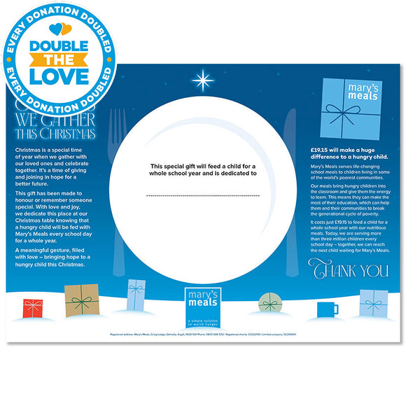 Christmas table placemat