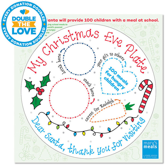 Santa's plate 100 meals gift