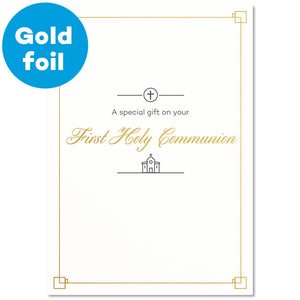 First Holy Communion card - feed two children