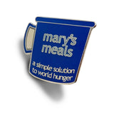 Mary's Meals mug pin badge