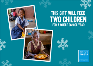 Feed two children for a year Christmas digital gift